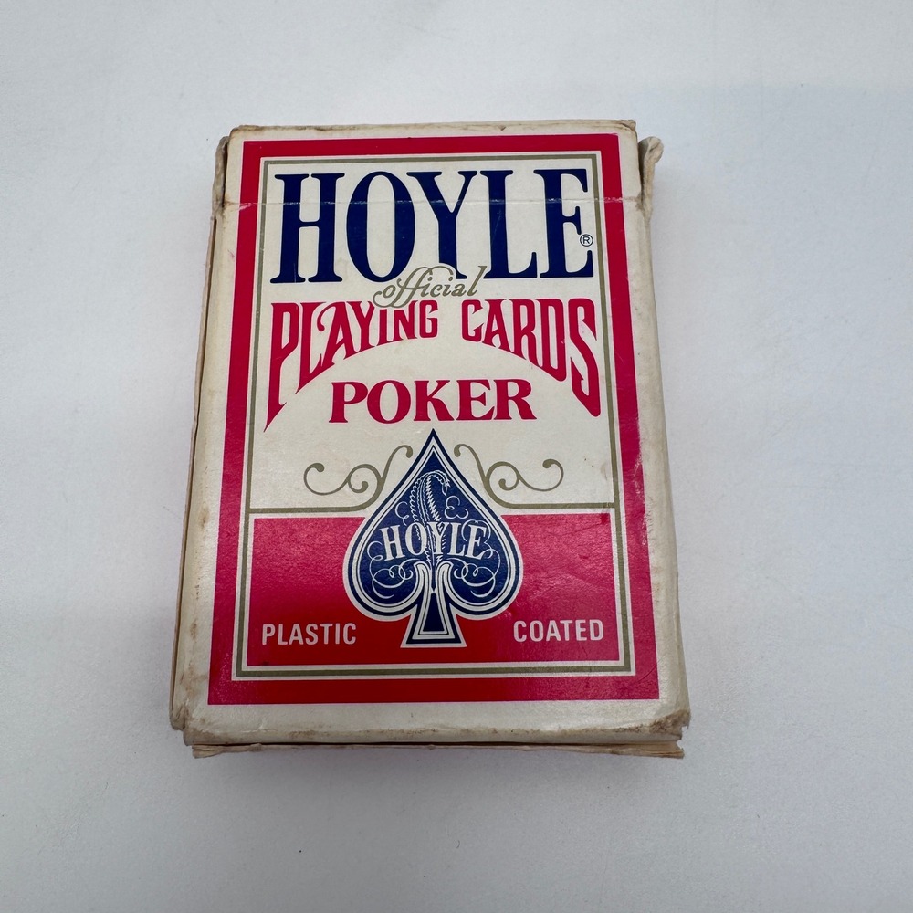 Hoyle Playing Cards Unisex OS Red Vintage Poker Deck Shell Back Nevada Finish